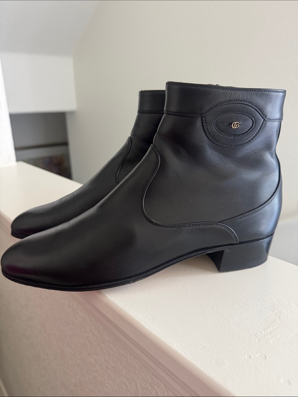 Gucci Men's Adel GG Leather
Ankle Boots